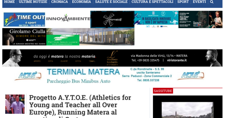 Progetto A.Y.T.O.E. (Athletics for Young and Teacher all Over Europe), Running Matera al meeting di Cartagena