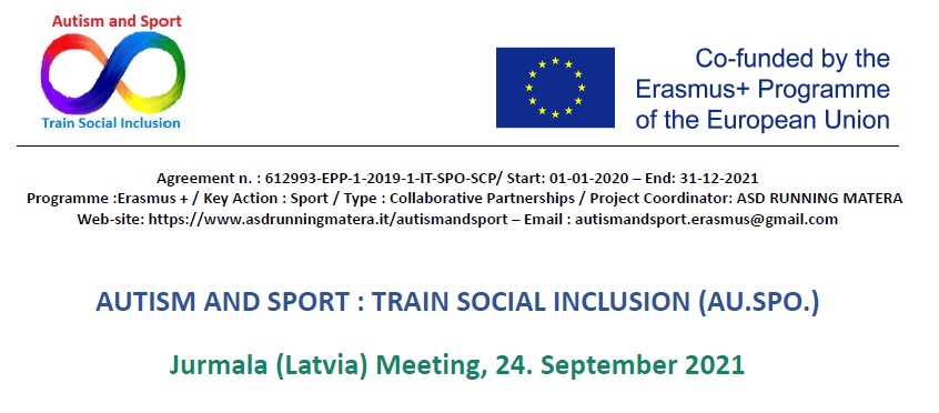 AU.SPO. – Transnational Meeting Jurmala (Latvia) 2021-09-24