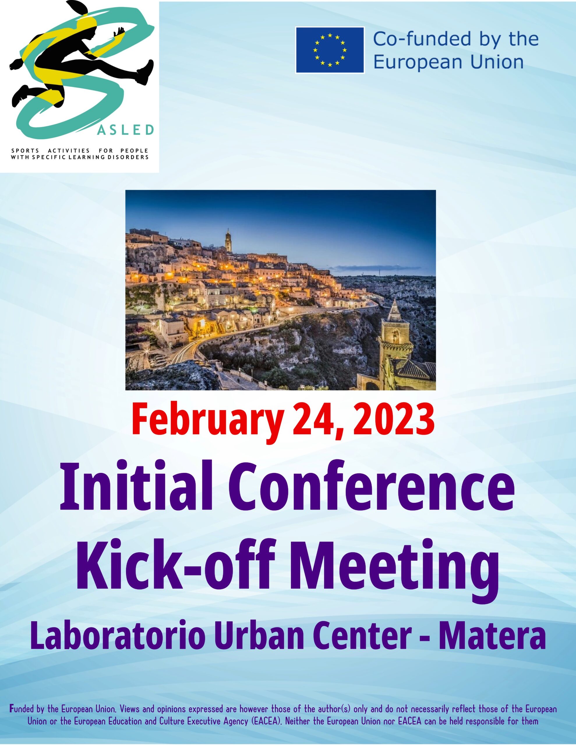 SASLED Project – Initial conference and Kick Off Meeting – 23/24 February 2023