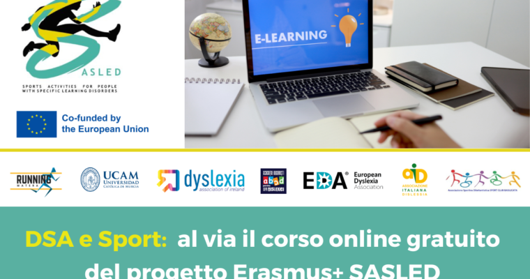 DSA e Sport: al via il corso online gratuito del progetto Erasmus+ SASLED (WP4)