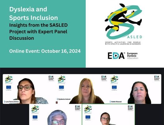 SASLED Project : webinar on Dyslexia and Sports Inclusion (WP5)